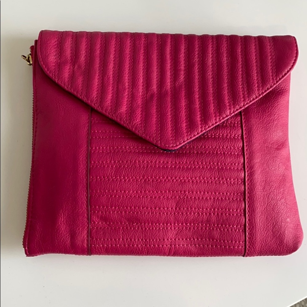Hot Pink French Connection Clutch